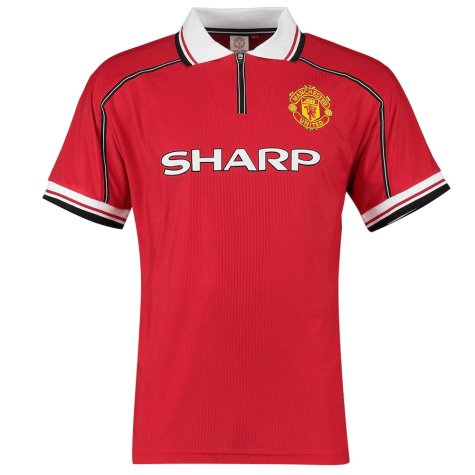 1999 Manchester United Home Football Shirt (SCHOLES 18)