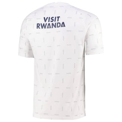 2021-2022 PSG Pre-Match Training Jersey (White) (MBAPPE 7)