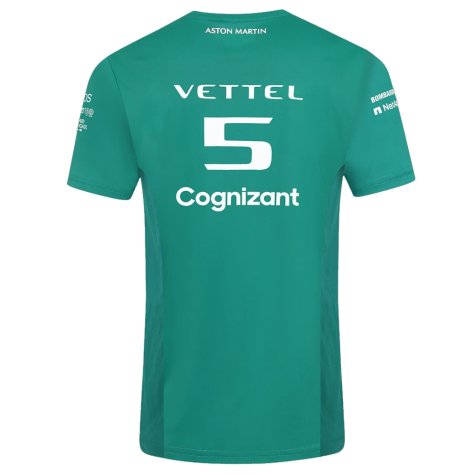 2022 Aston Martin Official Team Driver Tee Vettel (Green)