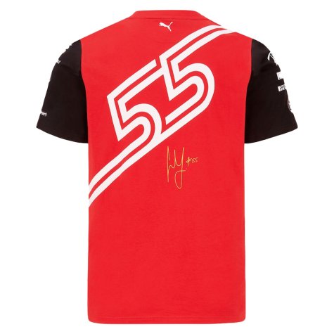 2022 Ferrari Carlos Sainz Replica Tee (Red)