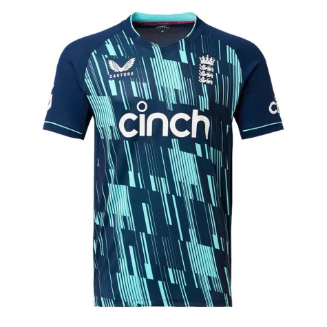 2022 England ODI Cricket Replica Short Sleeve T-Shirt (Your Name)