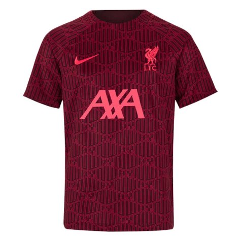 2022-2023 Liverpool Pre-Match Training Shirt (Red) - Kids (LUIS DIAZ 23)