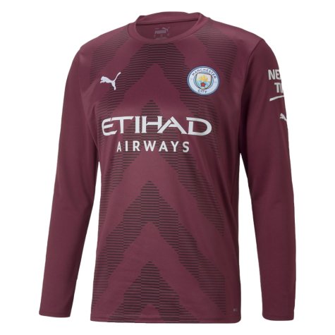 2022-2023 Man City LS Goalkeeper Shirt (Grape Wine) (Carson 33)