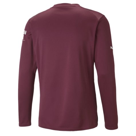 2022-2023 Man City LS Goalkeeper Shirt (Grape Wine) (EDERSON M 31)