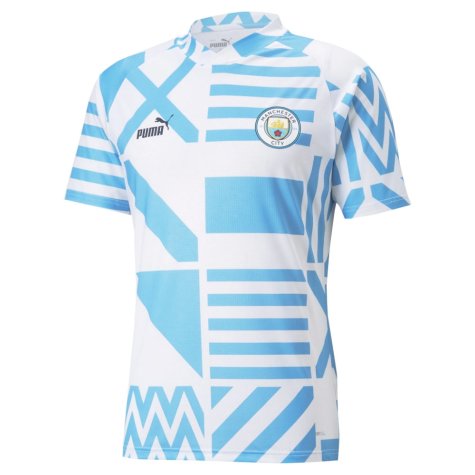 2022-2023 Man City Pre-Match Jersey (White) (MAHREZ 26)