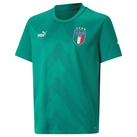 2022-2023 Italy Goalkeeper Shirt (Green) - Kids (Donnarumma 1)