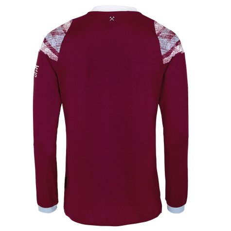 2022-2023 West Ham Long Sleeve Home Shirt (SCAMACCA 7)