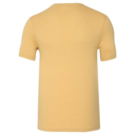 2022-2023 Barcelona Evergreen Crest Tee (Gold) (LEWANDOWSKI 9)