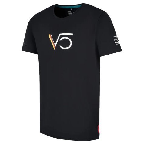 2022 Aston Martin Official SV T-Shirt (Black) (Your Name)