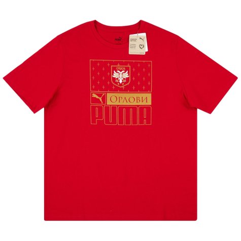 2022-2023 Serbia Ftbl Core Tee (Red) (KOLAROV 11)