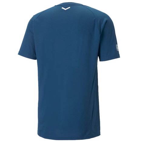 2022-2023 Man City Casuals Tee (Blue) (KUN AGUERO 10)