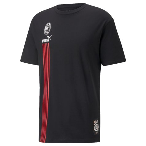 2022-2023 AC Milan FtblCulture Tee (Black) (IBRAHIMOVIC 11)