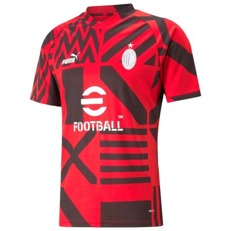 2022-2023 AC Milan Pre-Match Jersey (Red) (SAELEMAEKERS 56)