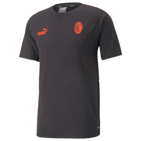 2022-2023 AC Milan Casuals Tee (Black) (R.LEAO 17)