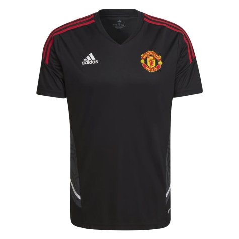 2022-2023 Man Utd Training Shirt (Black) (R VARANE 19)