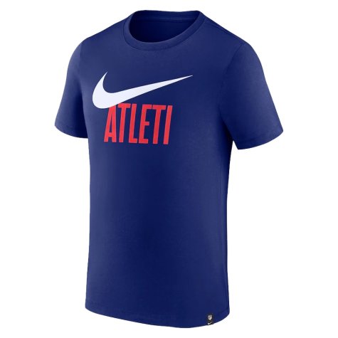 2022-2023 Atletico Madrid Swoosh Tee (Deep Royal) (LEMAR 11)