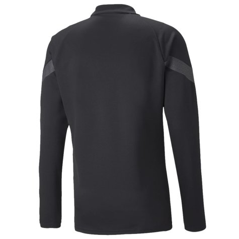 2022-2023 AC Milan Half Zip Training Top (Black)