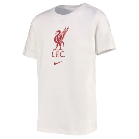 2022-2023 Liverpool Crest Tee (White) (M SALAH 11)