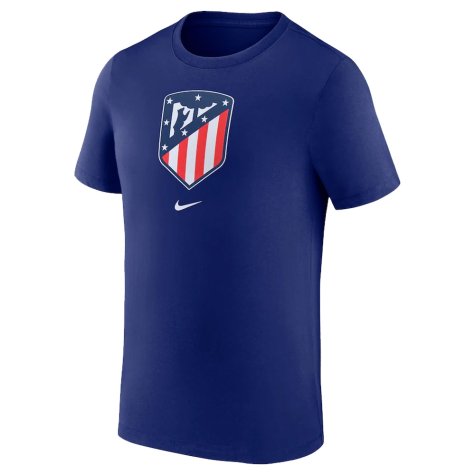 2022-2023 Atletico Madrid Crest Tee (Deep Royal) (LEMAR 11)