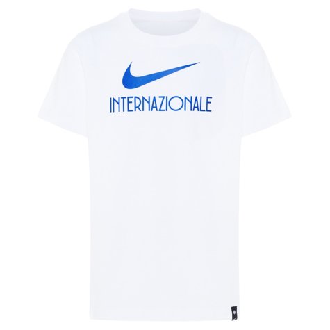 2022-2023 Inter Milan Swoosh Tee (White) - Kids (GAGLIARDINI 5)