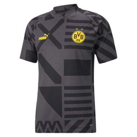 2022-2023 Borussia Dortmund Pre-Match Shirt (Black-Asphalt) (REYNA 7)