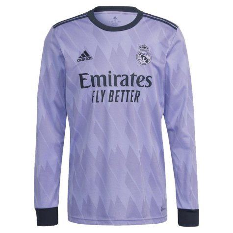 2022-2023 Real Madrid Authentic Long Sleeve Away Shirt (TCHOUAMENI 18)