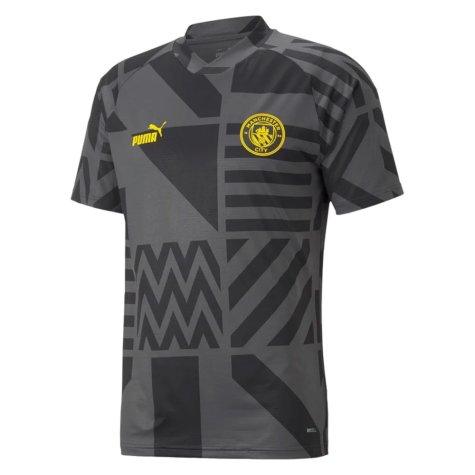 2022-2023 Man City Pre-Match Jersey (Black) (GREALISH 10)