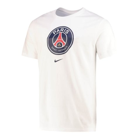 2022-2023 PSG Crest Tee (White) (IBRAHIMOVIC 10)