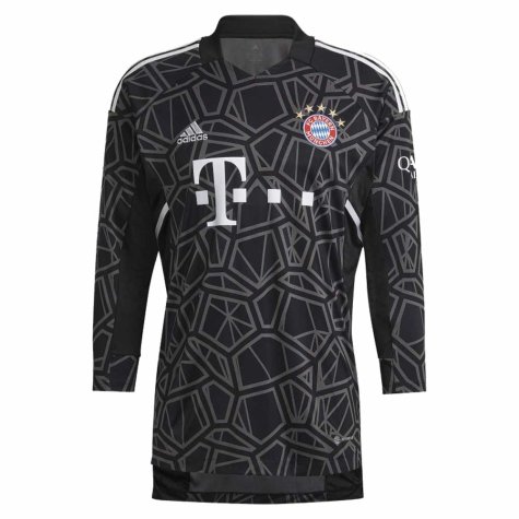 2022-2023 Bayern Munich Home Goalkeeper Shirt (Black) (Your Name)