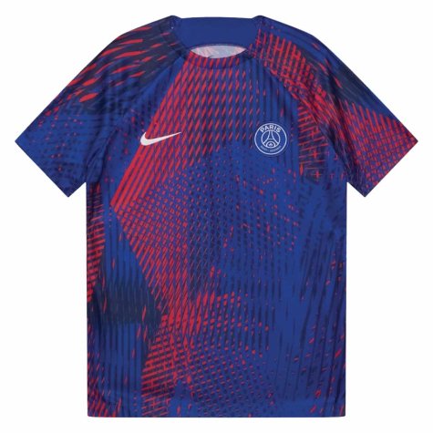 2022-2023 PSG Pre-Match Football Top (Blue) (O DEMBELE 23)