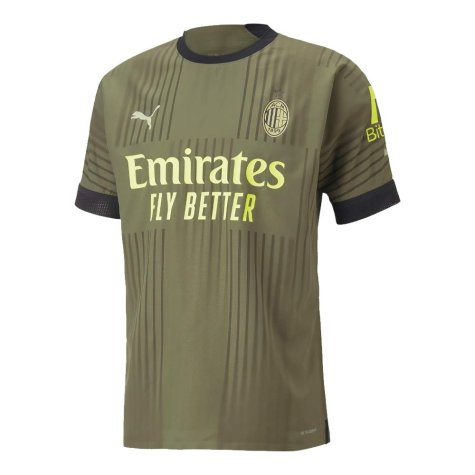 2022-2023 AC Milan Authentic Third Shirt (BENNACER 4)