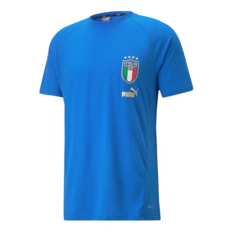 2022-2023 Italy Player Casuals Tee (Blue) (FLORENZI 16)