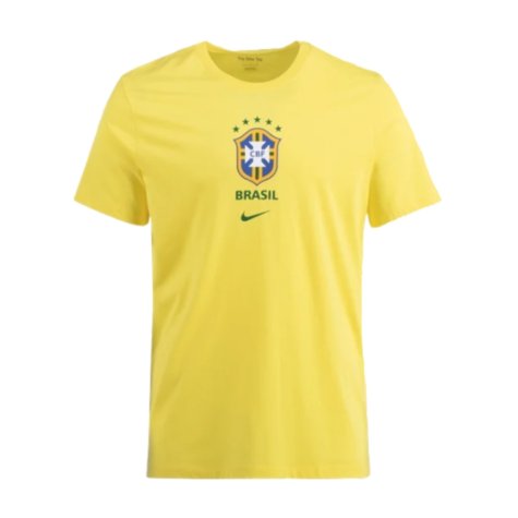 2022-2023 Brazil Crest Tee (Yellow) (E Militao 14)