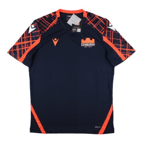 2022-2023 Edinburgh Rugby Poly Dry Gym Shirt (Navy) (Your Name)