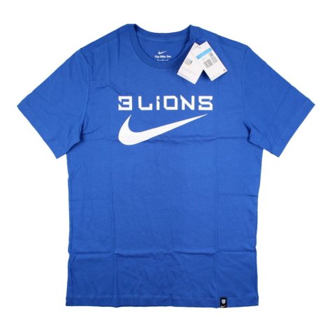 2022-2023 England Three Lions Tee (Blue) (Stones 5)