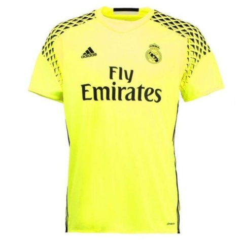 2016-2017 Real Madrid Away Goalkeeper Shirt (Solar Yellow) (Your Name)