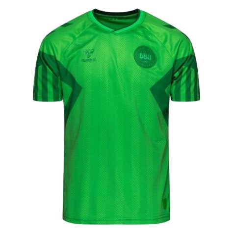 2022-2023 Denmark Home Goalkeeper Jersey (Green) (Schmeichel 1)