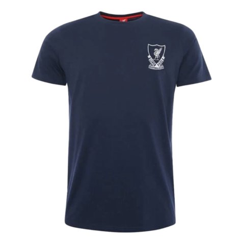 Liverpool 1988-1989 Crest Tee (Navy) (Your Name)