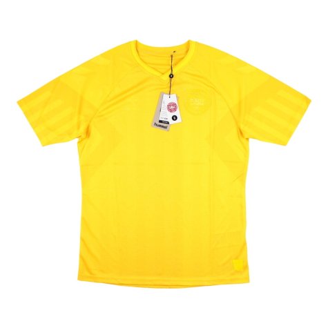 2022-2023 Denmark Away Goalkeeper Jersey (Yellow) (O Christensen 16)