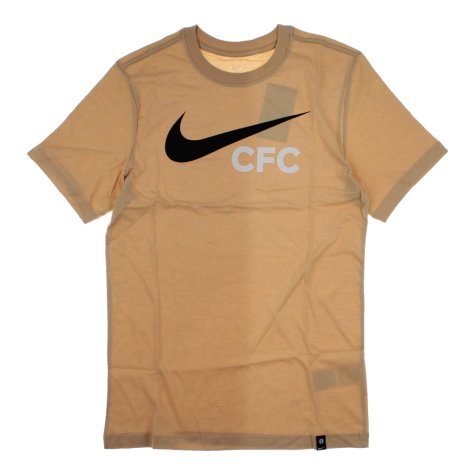 2022-2023 Chelsea Swoosh Tee (Beige) (CHILWELL 21)