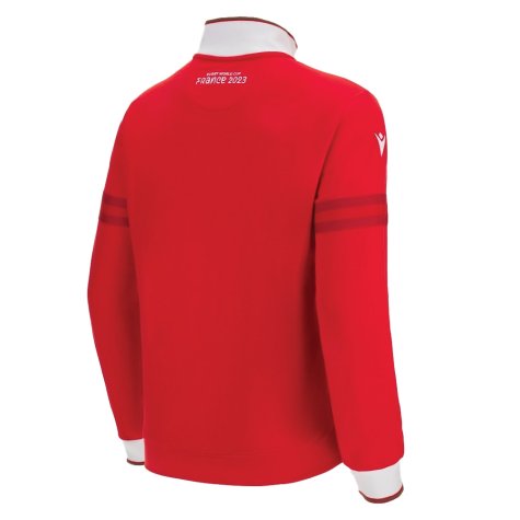 Wales 2023 RWC Rugby Full Zip Cotton Sweatshirt (Red)