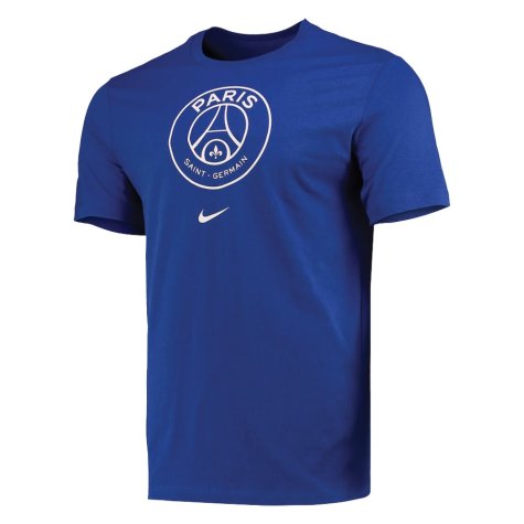 2022-2023 PSG Crest Tee (Blue) - Kids (IBRAHIMOVIC 10)