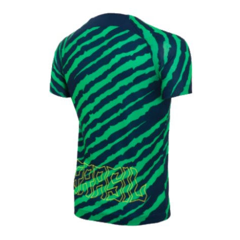 2022-2023 Brazil Dri-Fit Pre-Match Shirt (Kids) (Your Name)