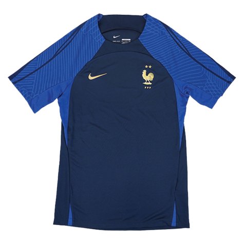 2022-2023 France Strike Dri-Fit Training Shirt (Navy) (Giroud 9)