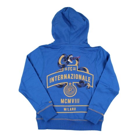 2011-2012 Inter Milan Core Hoody (Blue) - Kids