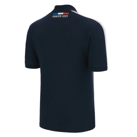 RWC 2023 Rugby Cotton Piquet Polo Shirt (Navy)