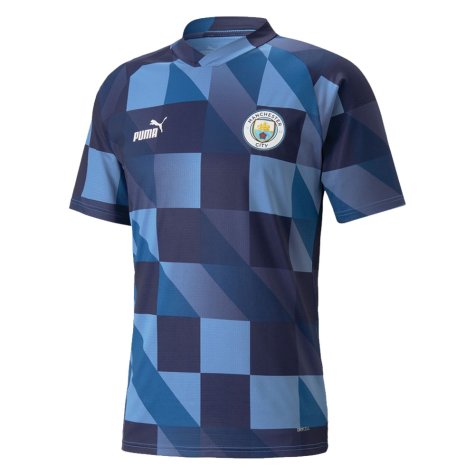 2022-2023 Manchester City Pre-Match Jersey (Blue-Navy) (Grealish 10)