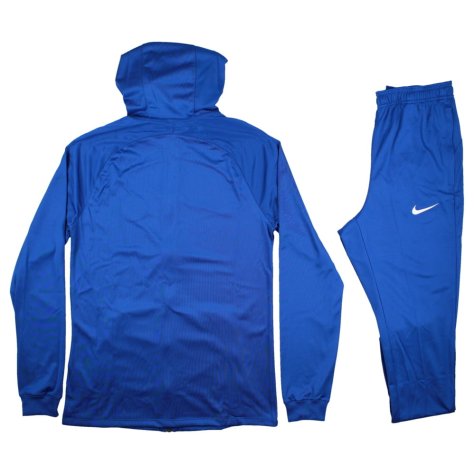 2022-2023 PSG CL Hooded Strike Tracksuit (Blue)