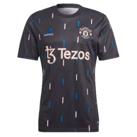 2022-2023 Manchester United Pre-Match Jersey (Black) (BECKHAM 7)