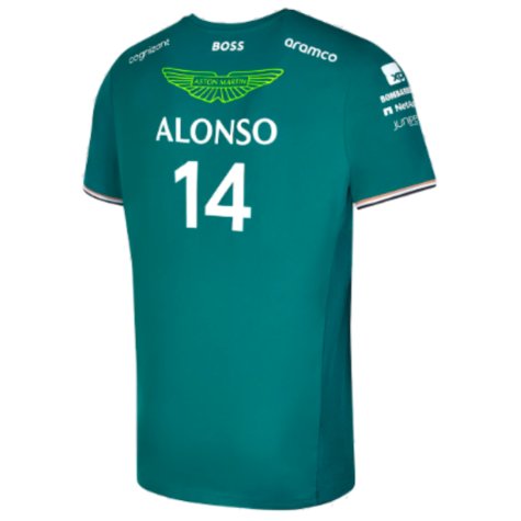 2023 Aston Martin Official Driver Tee Alonso (Green)